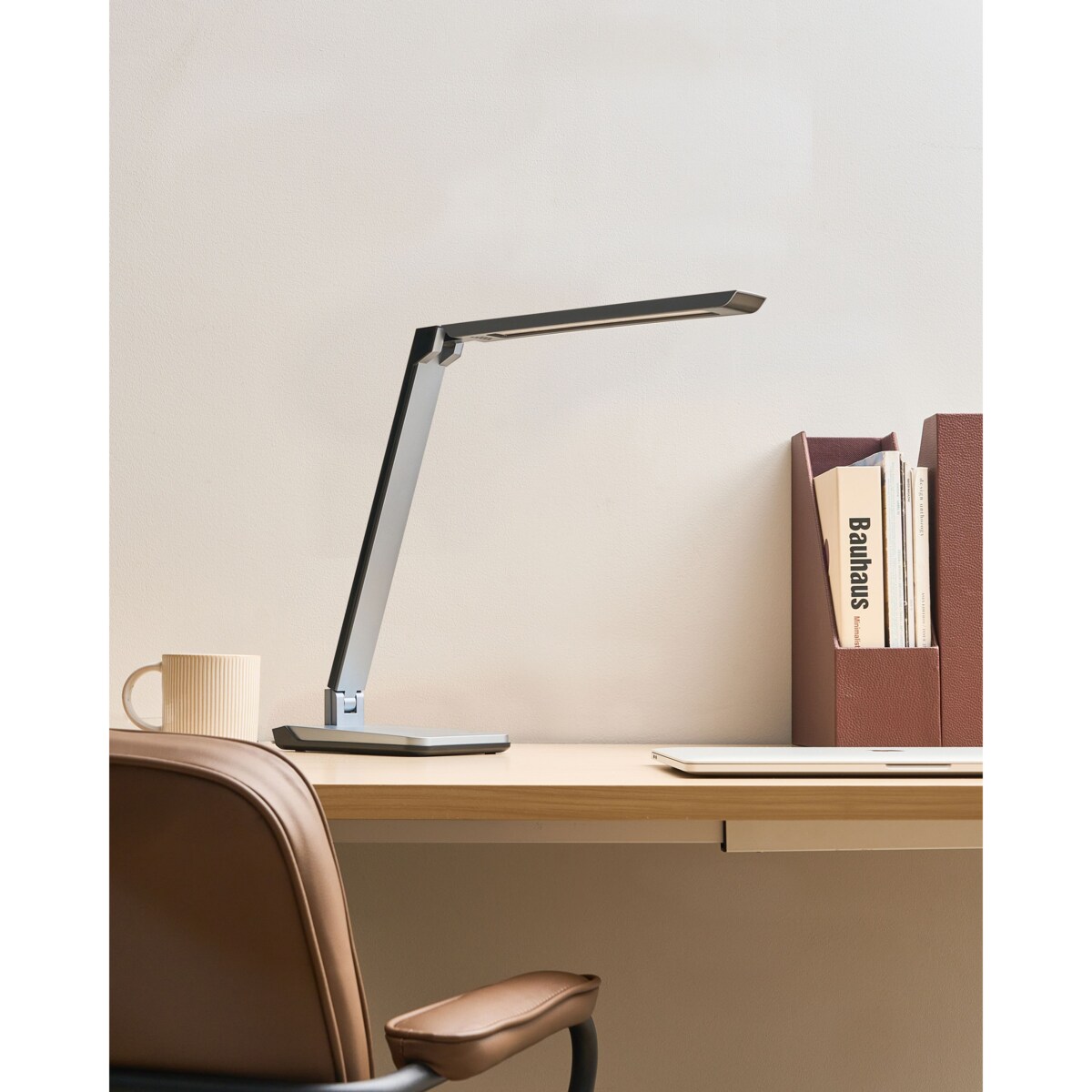 Lampa biurkowa LED PICTOR Ze ściemniaczem Ciemnoszary