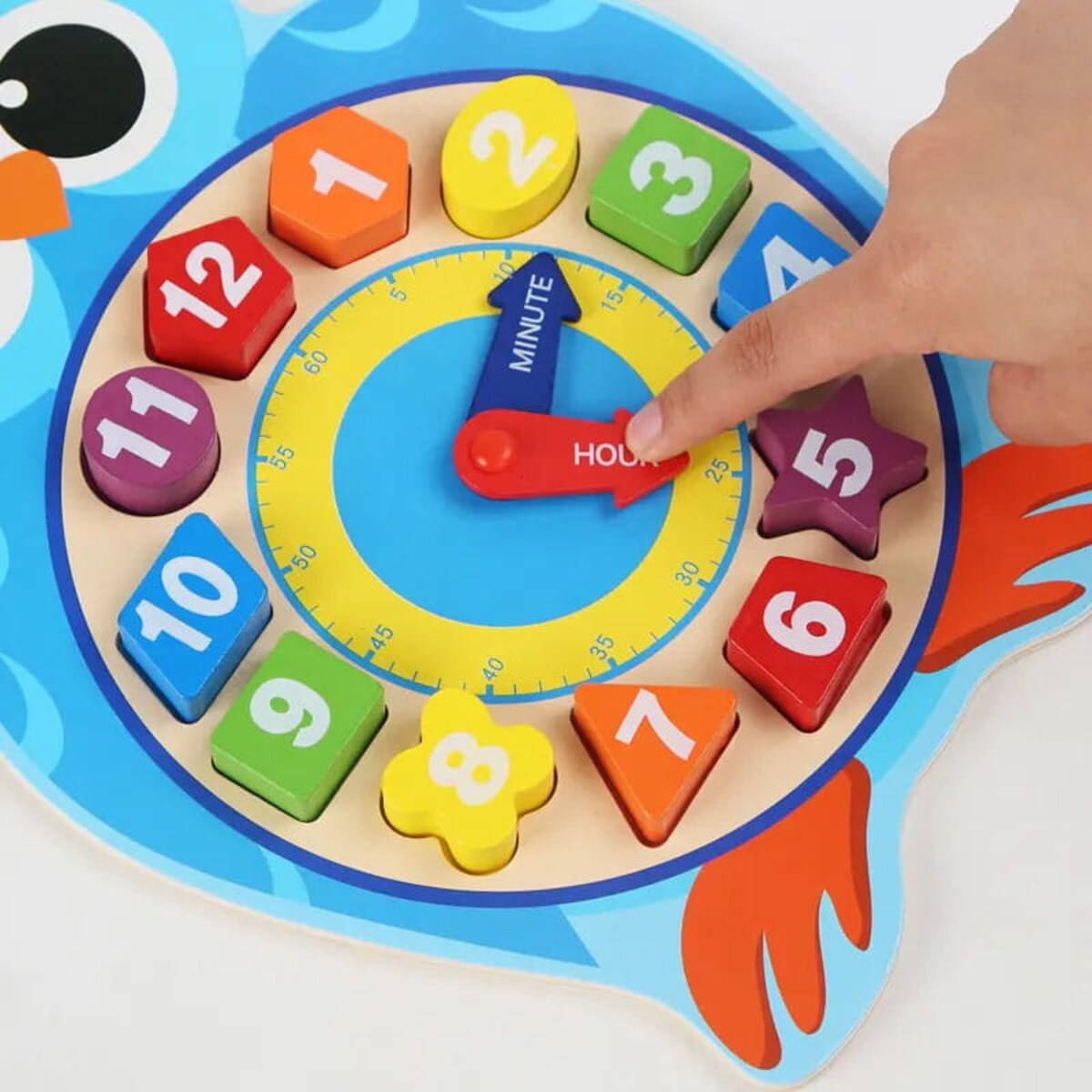 Zegar Montessori - Sowa