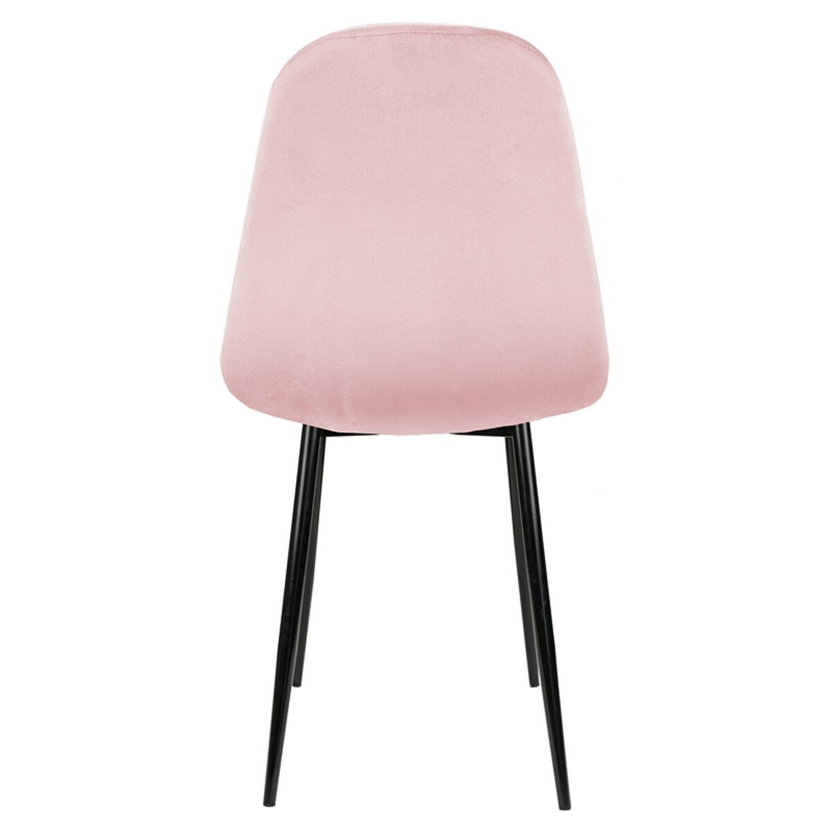 Krzesło tapicerowane welurowe różowe nowoczesne do salonu