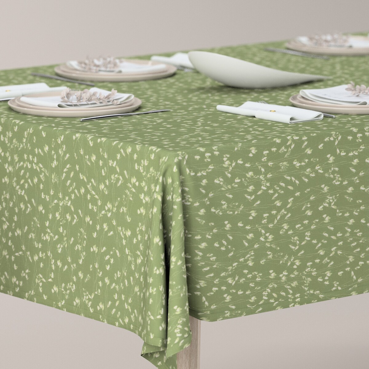 Obrus prostokątny 130 x 210 cm zielony