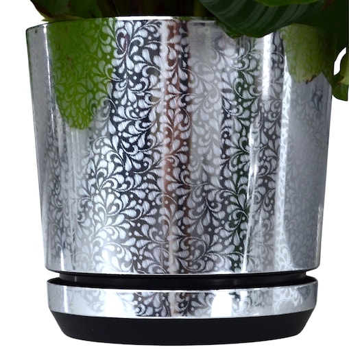 14 cm piękny wzór SREBRNA KORONKA kobieca motyw artystyczny elegancki glamour ekskluzywna wyrafinowana