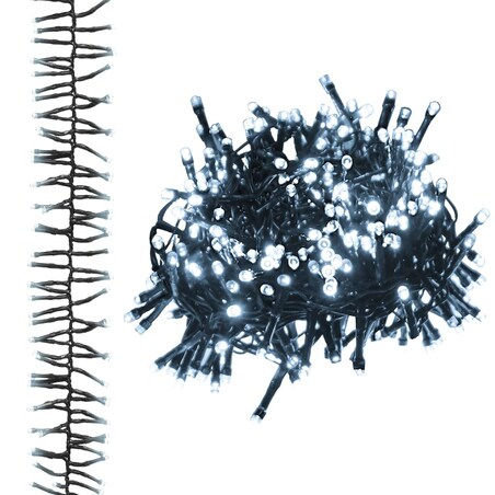 vidaXL Sznur lampek LED, 3000 diod w kolorze zimnej bieli, 23 m, PVC