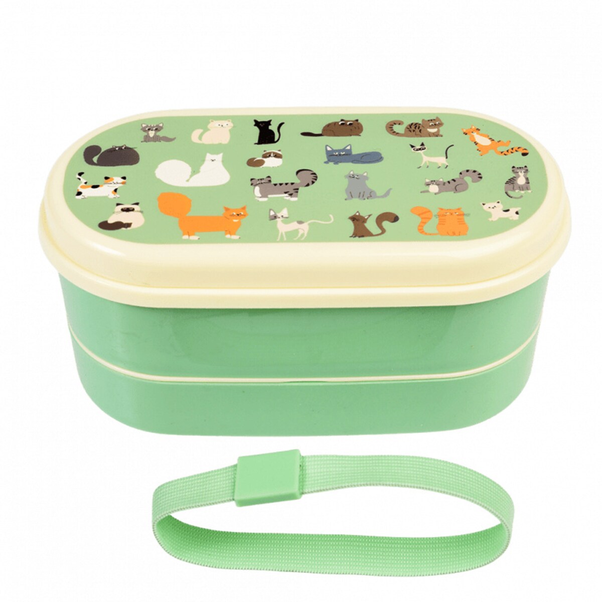 Lunchbox Bento ze sztućcami dla dzieci, Koty, Rex London