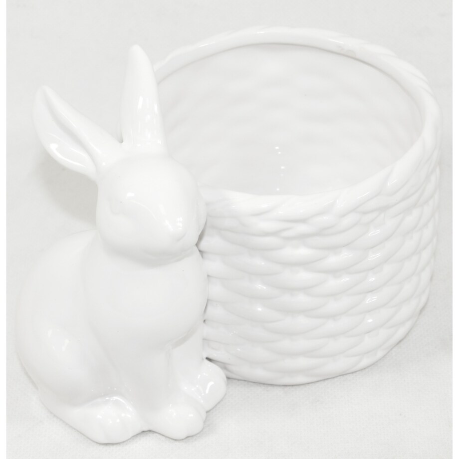 Osłonka na doniczkę - 12x16x11 cm Bunny i jego koszyk