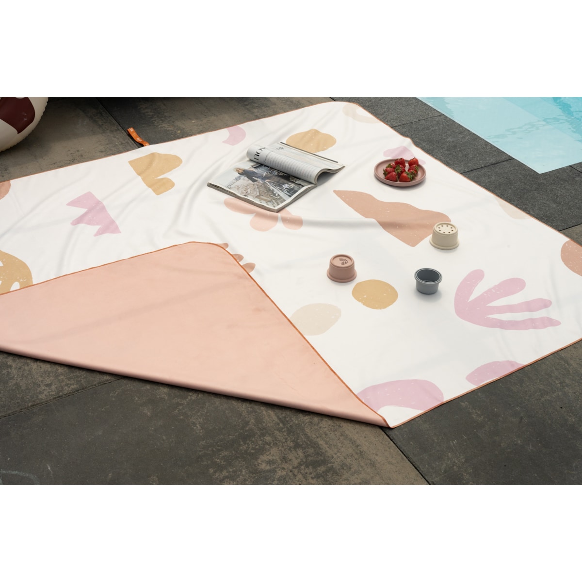 Ręcznik kąpielowy OLYA KIDS wzór ORGANIC BEACH L 160x100cm