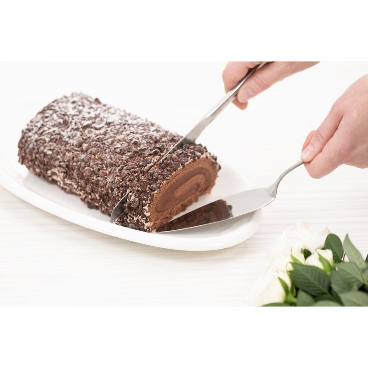 Zestaw do serwowania ciasta – łopatka i nóż