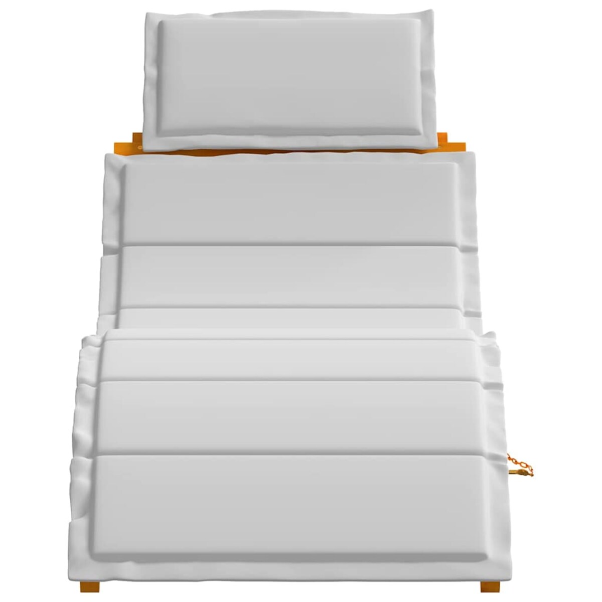 vidaXL Leżak 2 pcs Jasnoszary 184 x 55 x 64cm Lite drewno akacjowe