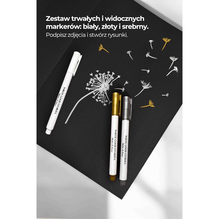 Zestaw Markerów do podpisywania zdjęć „New Write Good Stories”