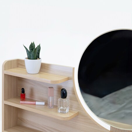 Toaletka z lustrem SCANDI kosmetyczna skandynawska