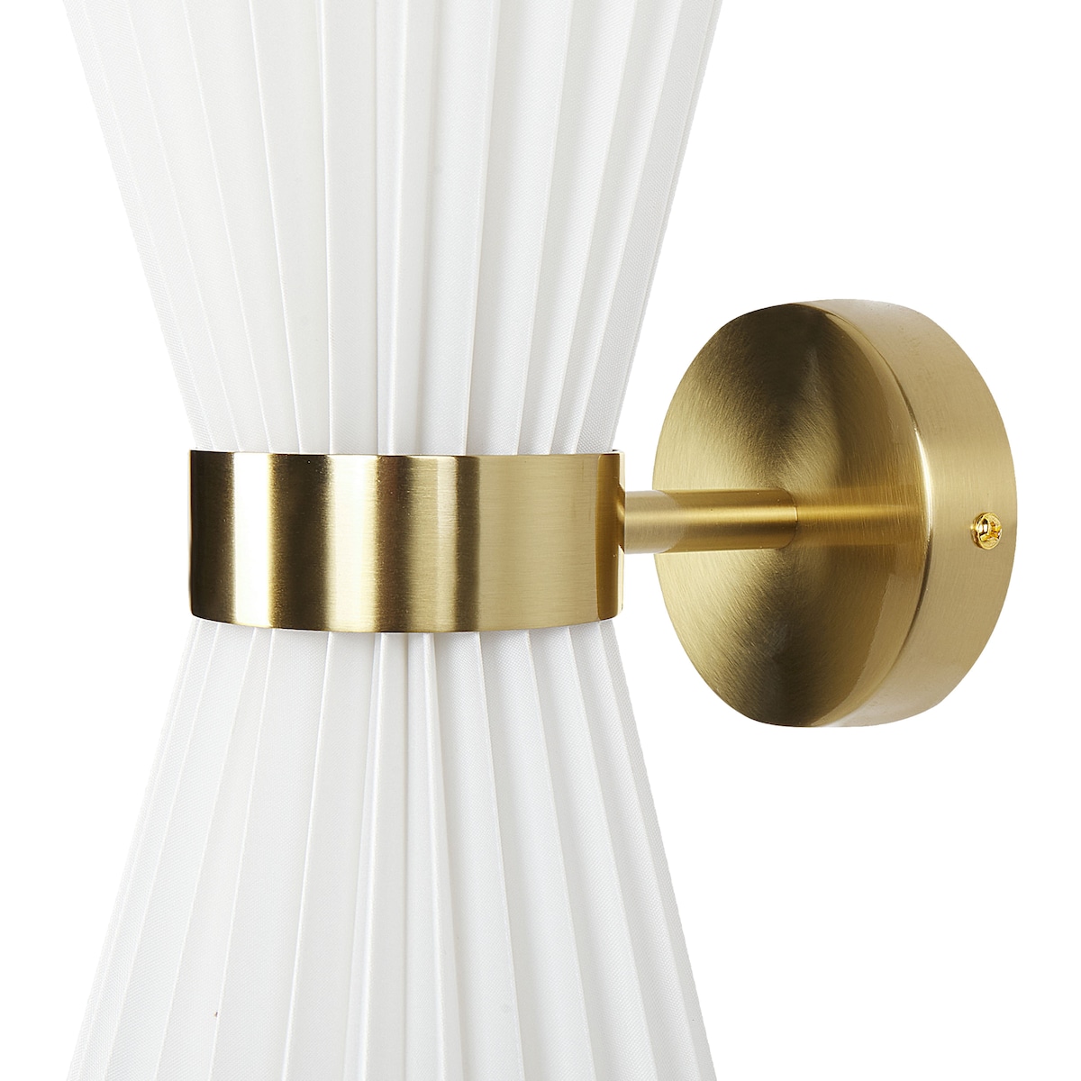 Zestaw 2 lamp ściennych TELANG Bawełna Biały