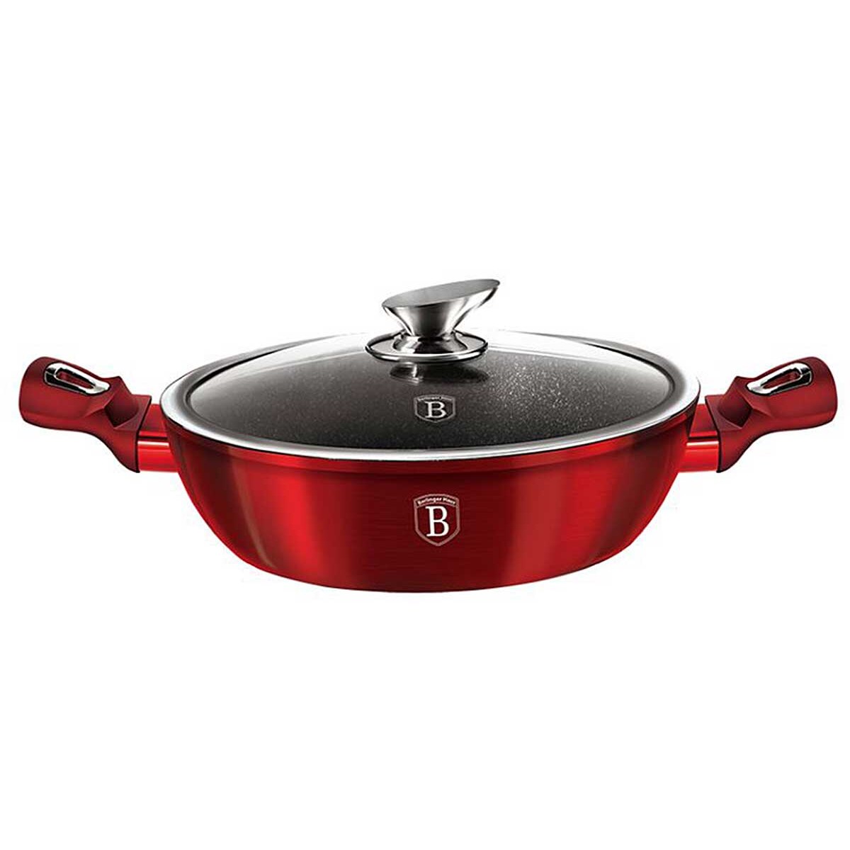 Garnek 3.8L 28cm BERLINGER HAUS Metallic Burgundy