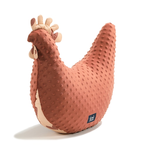La Millou - Poduszka Kura Babci Dany Minky HEARTBEAT PINK