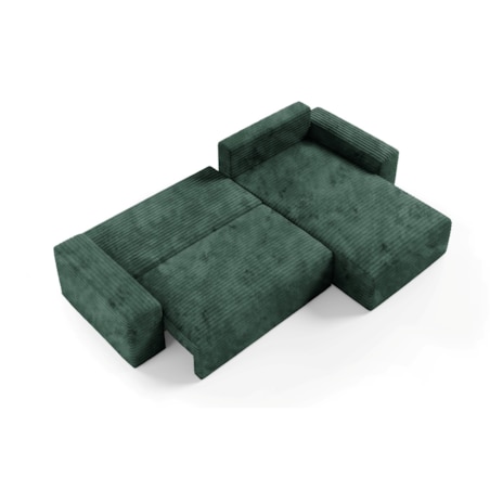 Narożnik COCO L z funkcją spania Kolor: TILIA 39