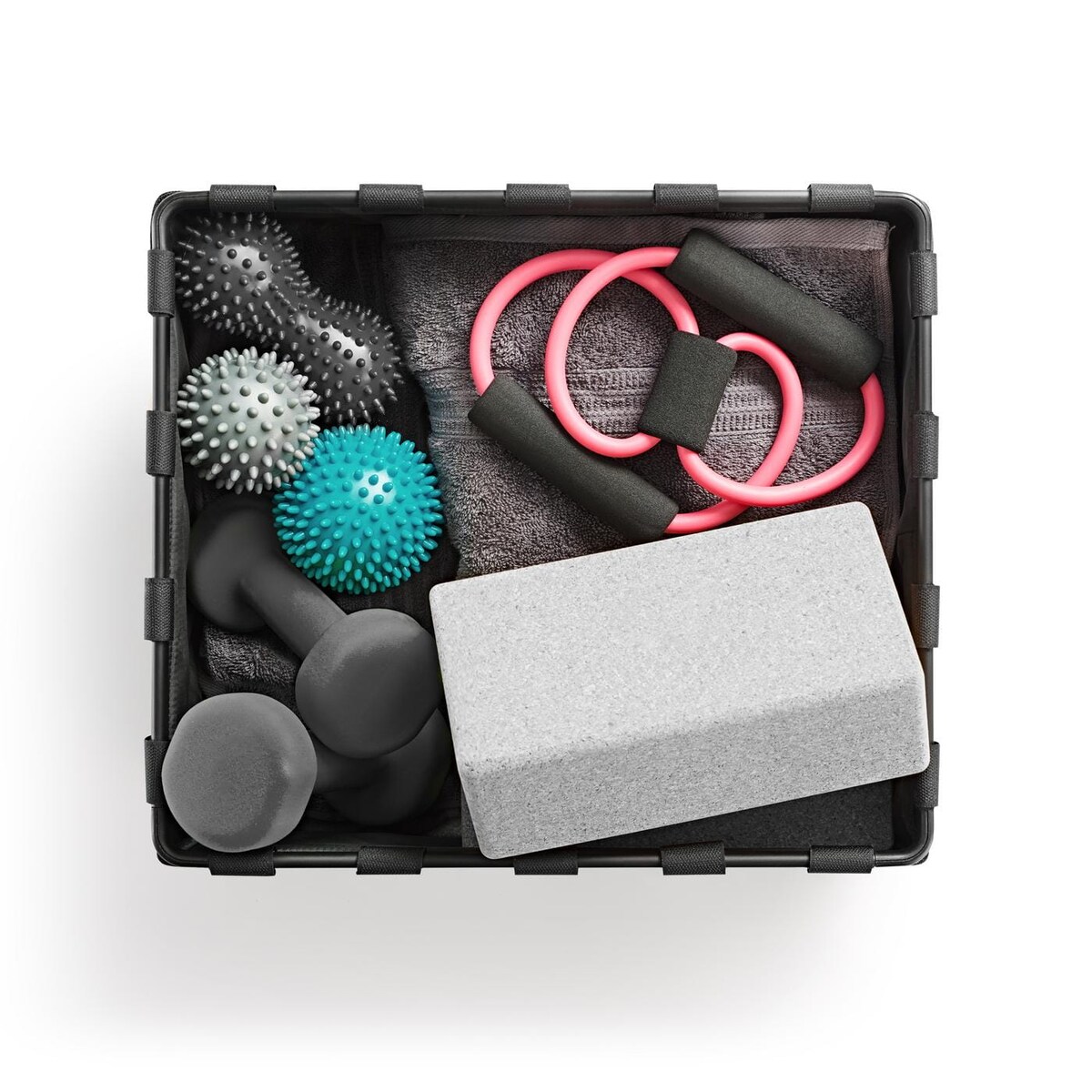 Pudełko FRAMEBOX L, rhombus light grey