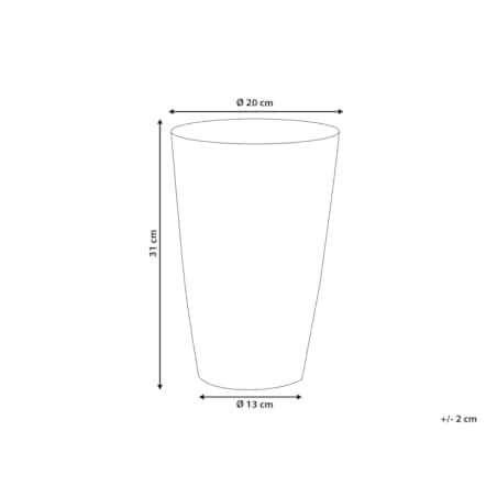 Wazon na kwiaty metalowy złoty AMRIT