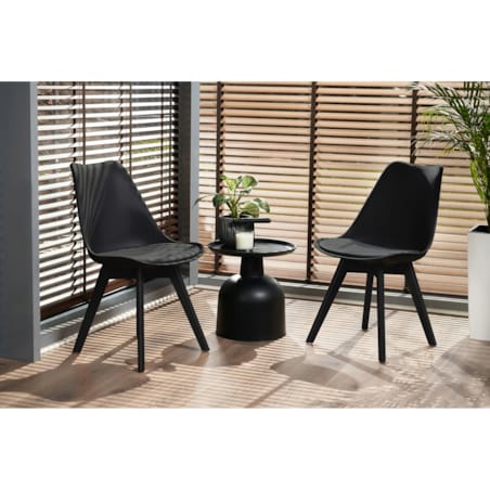 Krzesło kuchenne ekoskóra OSLO czarne