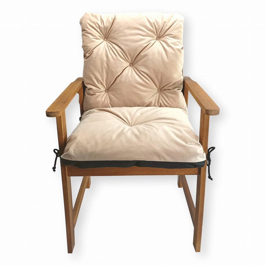 Poduszka na fotele ogrodowe, 50x50x50 cm, Beż
