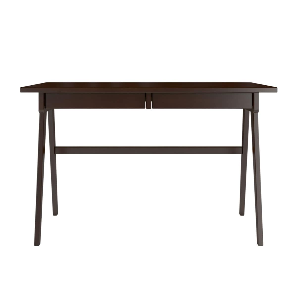 Drewniane bukowe biurko / toaletka z szufladami Visby EDDA / kolor palisander