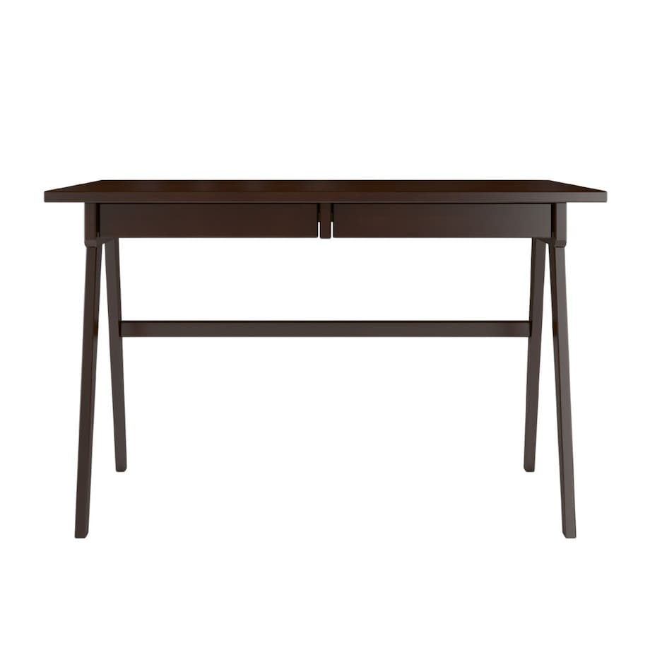 Drewniane bukowe biurko / toaletka z szufladami Visby EDDA / kolor palisander