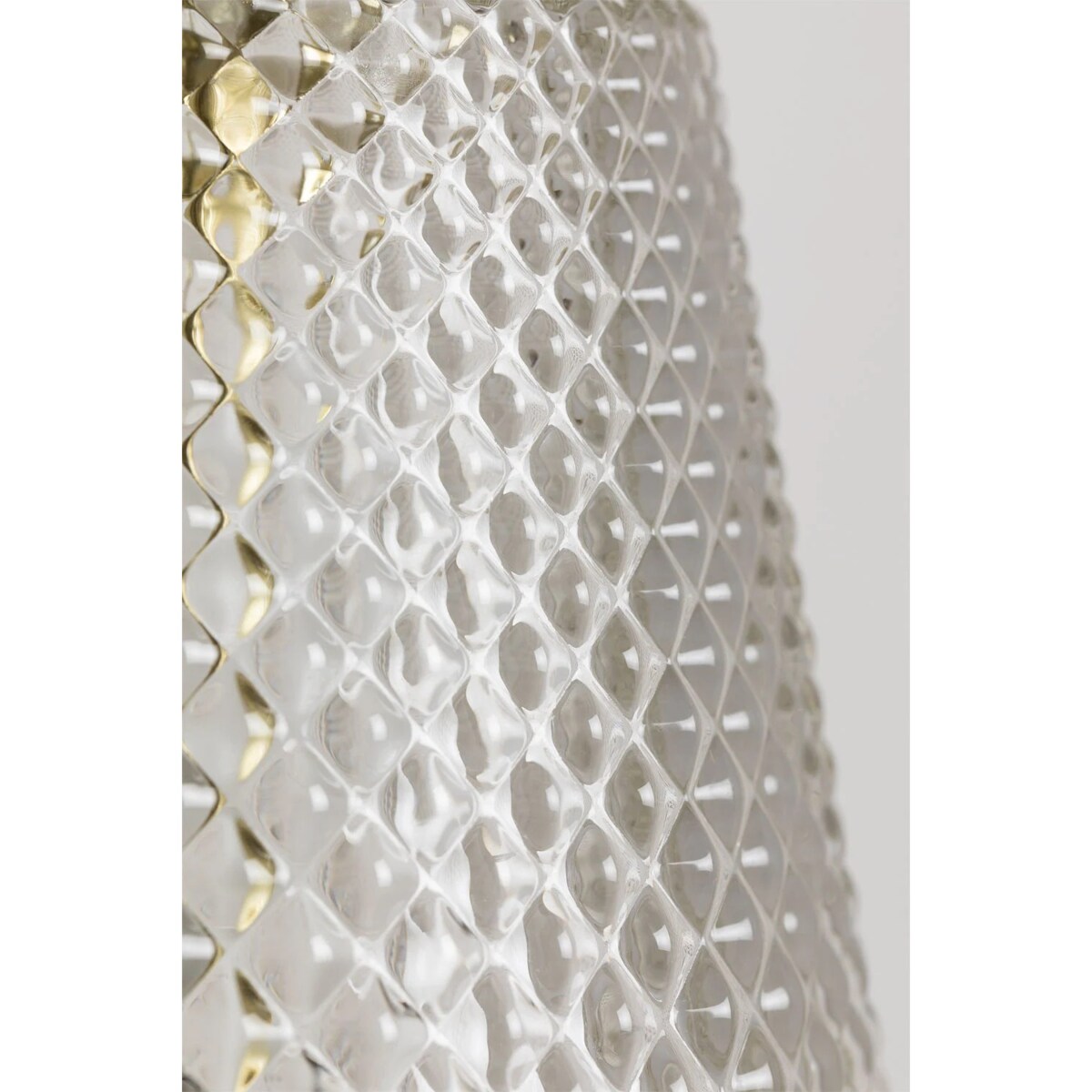 Kinkiet złoty ze szklanym kloszem Yulen