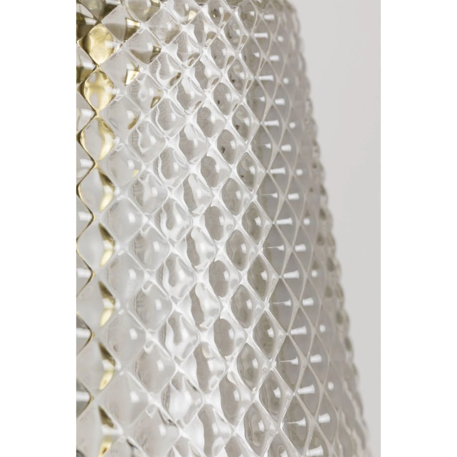 Kinkiet złoty ze szklanym kloszem Yulen