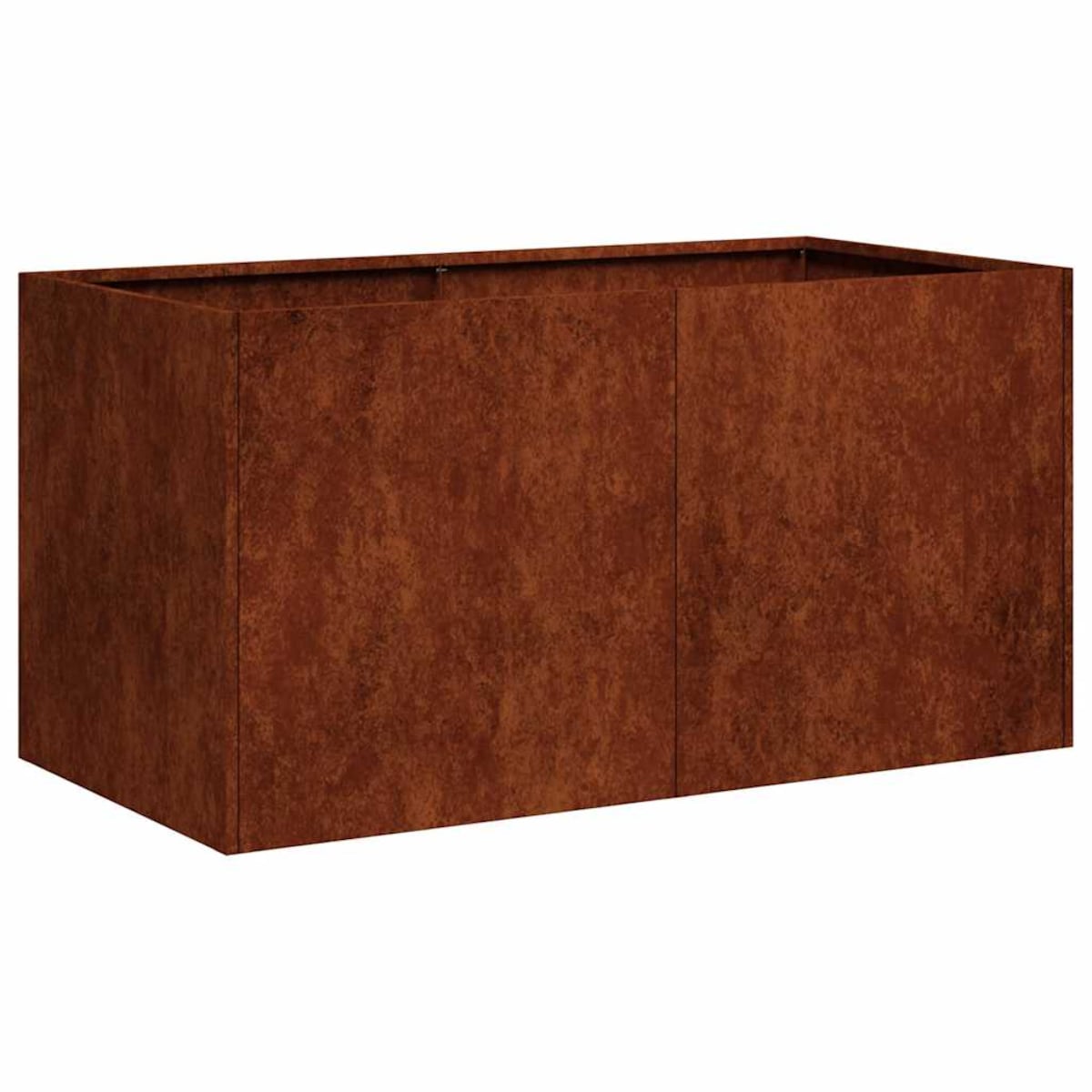 vidaXL Doniczka Rusty 80x40x40 cm Stal nierdzewna
