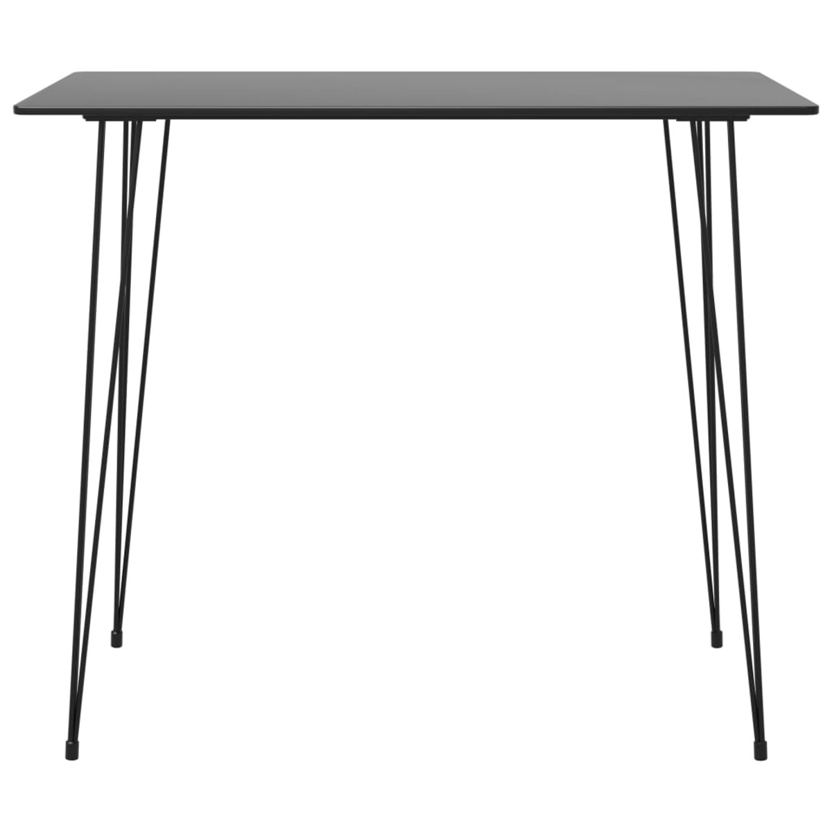 vidaXL 7-częściowy zestaw mebli barowych, czarno-biały