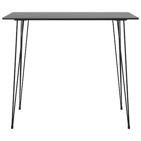 vidaXL 7-częściowy zestaw mebli barowych, czarno-biały