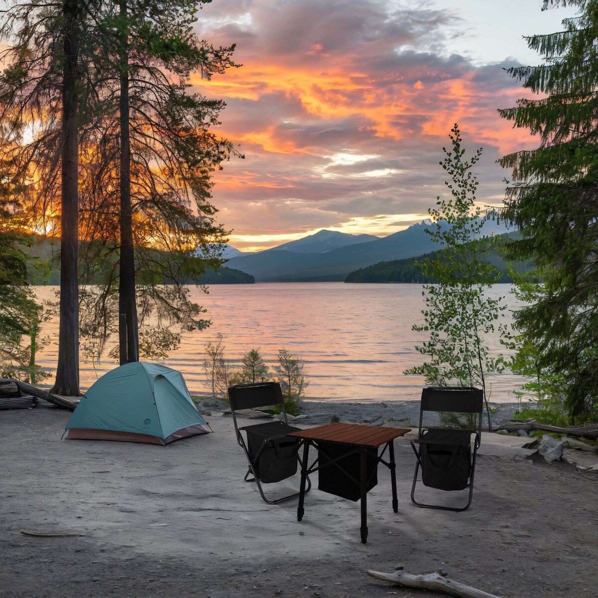 Turystyczny stolik JUMI składany kempingowy ogrodowy