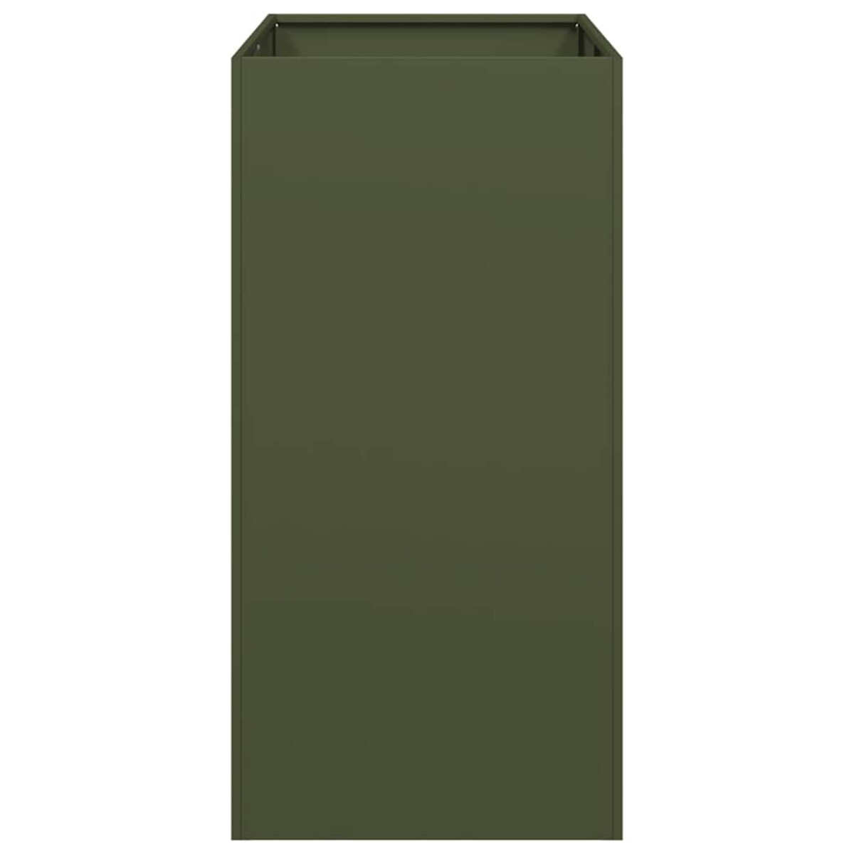 vidaXL Doniczka Oliwkowo-zielona 40x80x80 cm Stalowa