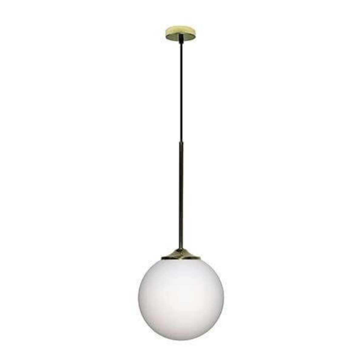 LAMPA wisząca GLASGOW 50101284 Candellux modernistyczna OPRAWA szklana kula zwis czarny biały