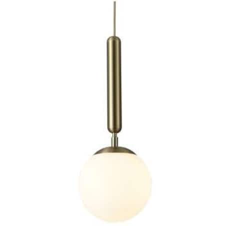 Modernistyczna LAMPA wisząca DIVINA 5352 Rabalux szklana OPRAWA kula ZWIS ball złota biała