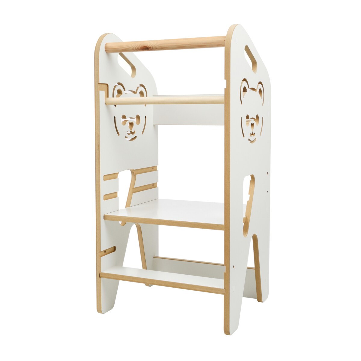 Pomocnik kuchenny dla dzieci biały helper regulowany MDF drewno Verk.design