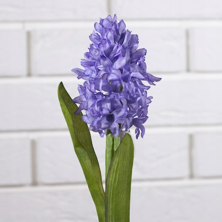SZTUCZNY KWIAT HIACYNT fioletowy gałązka jak żywa 33cm