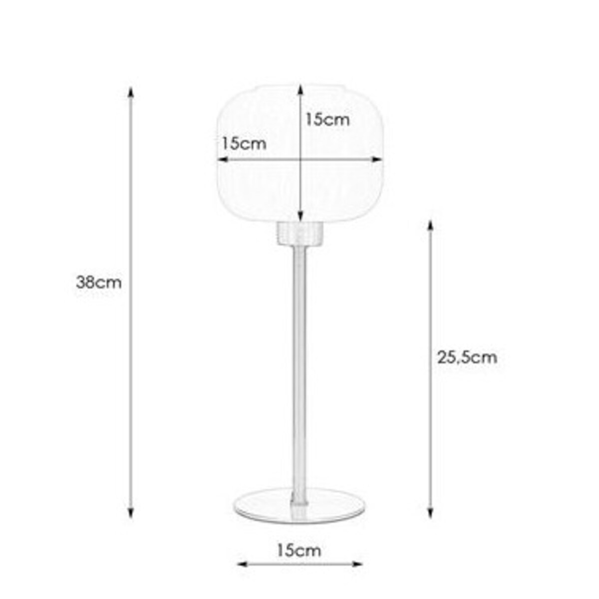 Stojąca LAMPA stołowa SOBER 108120 Markslojd szklana LAMPKA nocna plisowana mosiądz biała