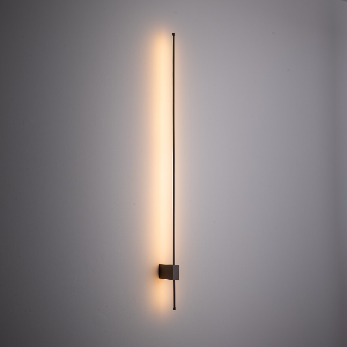 Kinkiet Led Tk Lighting Lixa Liniowe Podświetlenie Ścian Brąz 18W