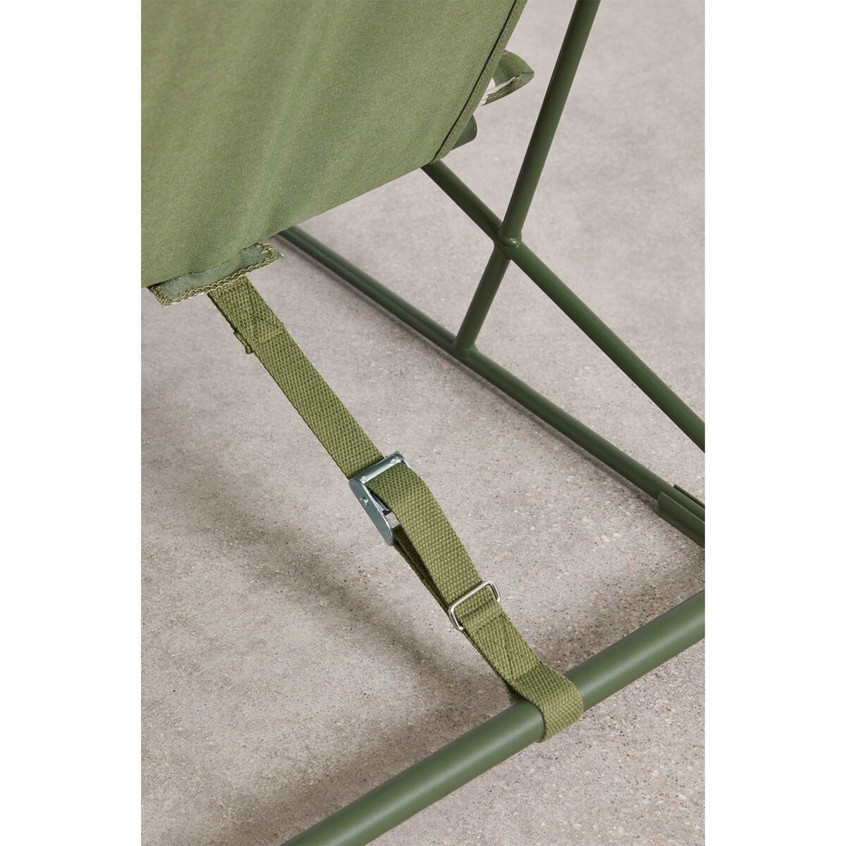 Fotel ogrodowo-domowy Amaro paski beżowo-oliwkowy