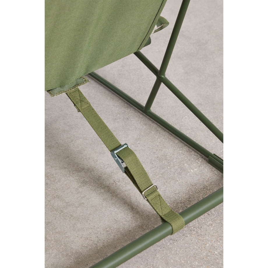 Fotel ogrodowo-domowy Amaro paski beżowo-oliwkowy