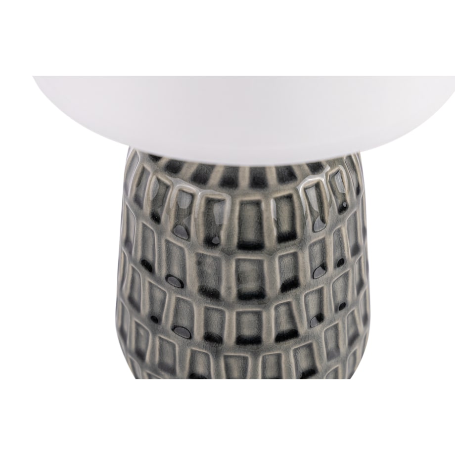 KONSIMO STANDI Lampa stołowa boho szary kolor szary