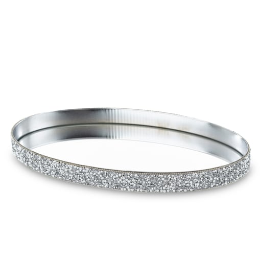 Taca dekoracyjna okrągła metalowa 23x13x2 cm VASSOIO
