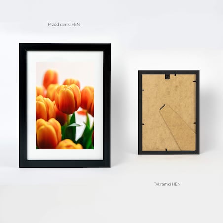 Czarna ramka na zdjęcia w rozmiarze 21x29,7 cm