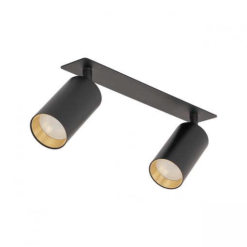 Lampa podtynkowa reflektor podwójny TK Lighting AMIS BLACK 10807 GU10 czarna