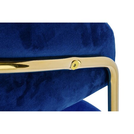 Welurowe krzesło Margo KH121100121.64 King Home pikowane ciemnoniebieskie