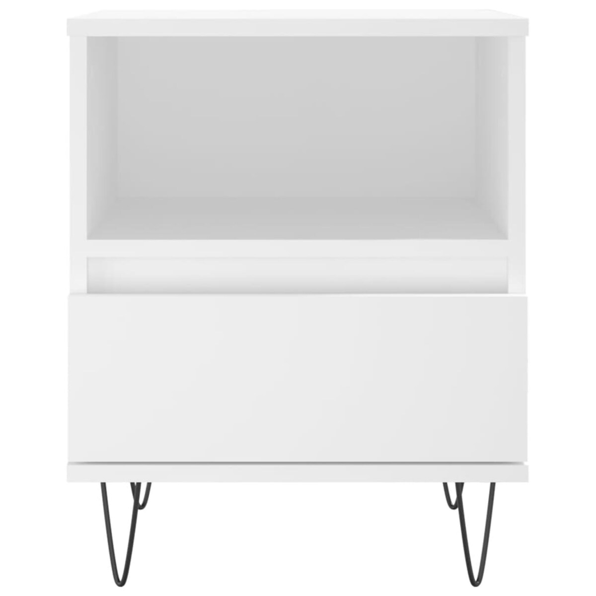 vidaXL Szafka nocna, biała, 40x35x50 cm, materiał drewnopochodny