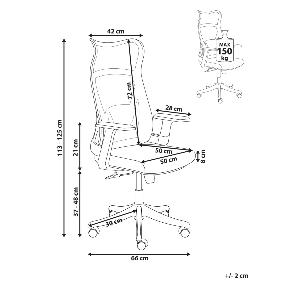 Fotel biurowy Obrotowy BARD Zielony