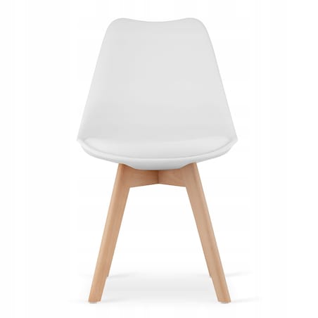 Zestaw Stół Do Jadalni Kuchni Salonu Biura Prostokątny Adria 120X80 Biały + 4 Krzesła Mark Białe