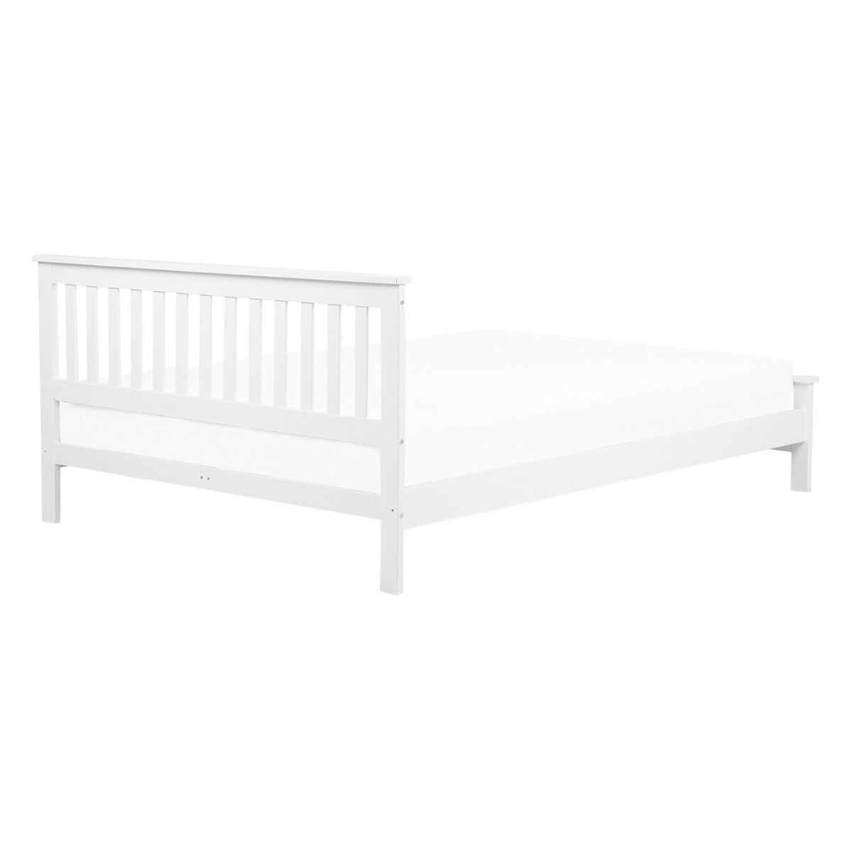 Łóżko drewniane 140 x 200 cm białe MAYENNE