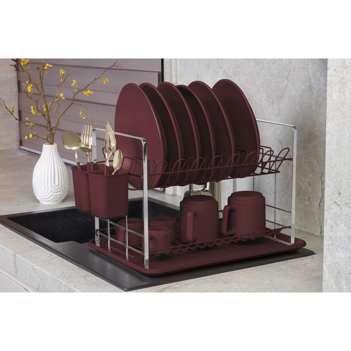 Suszarka do naczyń z ociekaczem BerlingerHaus Leonardo BH-8594