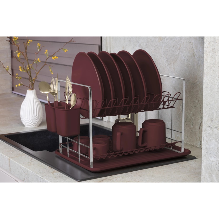 Suszarka do naczyń z ociekaczem BerlingerHaus Leonardo BH-8594