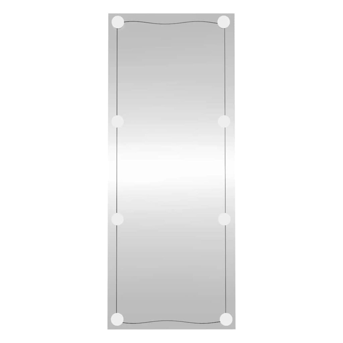 vidaXL Lustro ścienne z LED, 40x100 cm, szklane, prostokątne